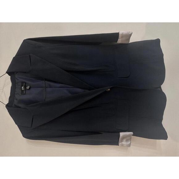 I.N. San Francisco Jackets & Blazers - I.N. San Francisco Navy Blazer with Striped Cuff Detail XL
